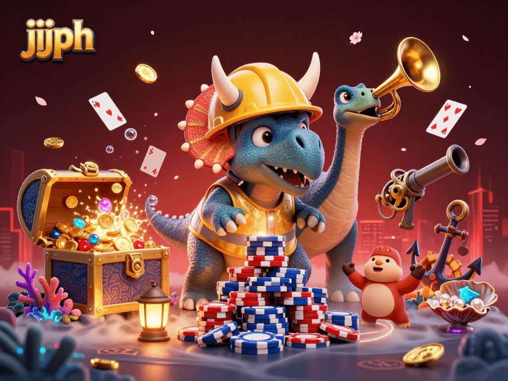 Maglaro ng jjjph gamit ang masayang triceratops at kapana-panabik na mga elemento ng casino.