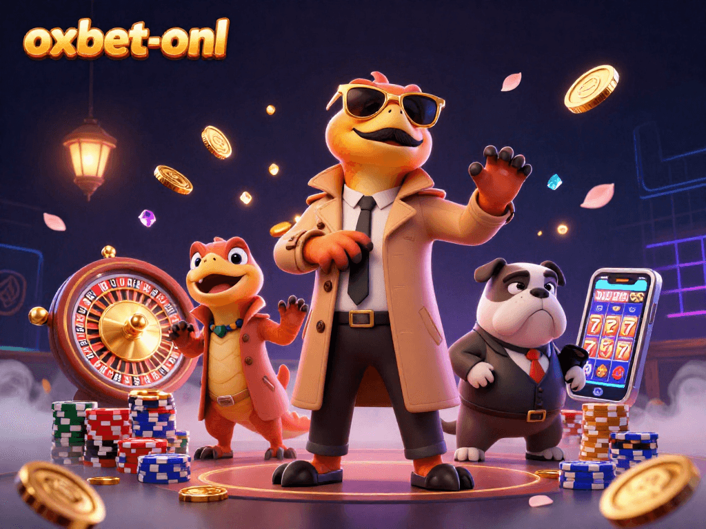 Experience excitement at oxbet-onl with raptors in a trench coat entering a VIP casino lounge.
