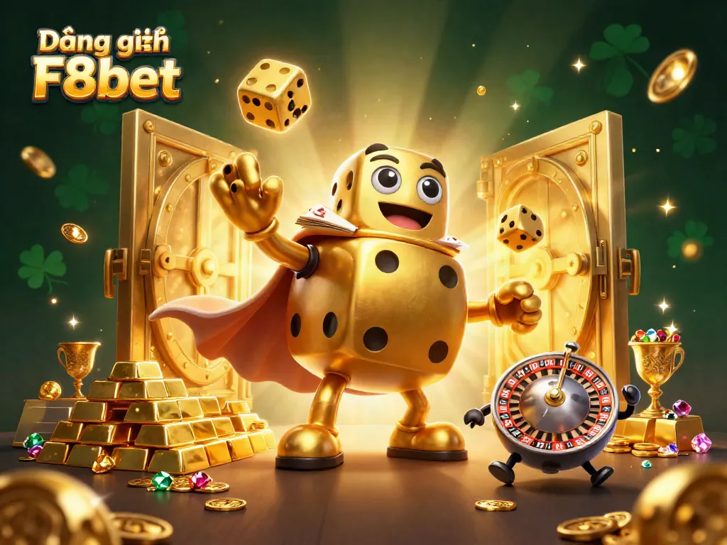 Join the excitement with Đăng ký F8bet as the golden dice illusionist juggles wealth and luck at the casino.