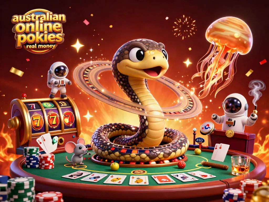 Experience the excitement of australian online pokies real money with cosmic gaming elements and vibrant visuals.