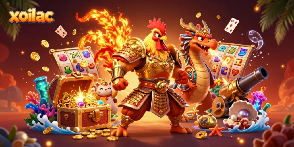 Bet on engaging moments with xoilac in a vibrant online casino scene featuring dynamic characters and game elements.