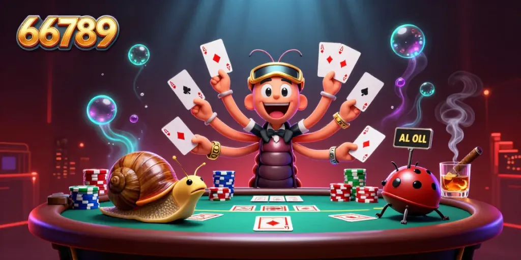 Experience the thrill at 66789 with a vibrant casino scene featuring exciting gameplay and colorful elements.