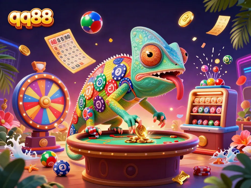 Engage in thrilling gaming experiences at qq88 with vibrant scenes of casino games.
