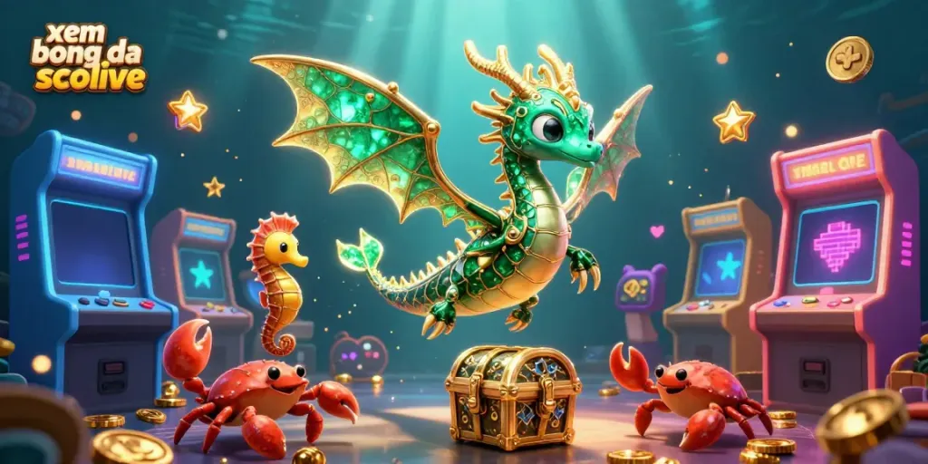 Link to xem bong da socolive showcasing vibrant 3D cartoon characters in a captivating casino scene.