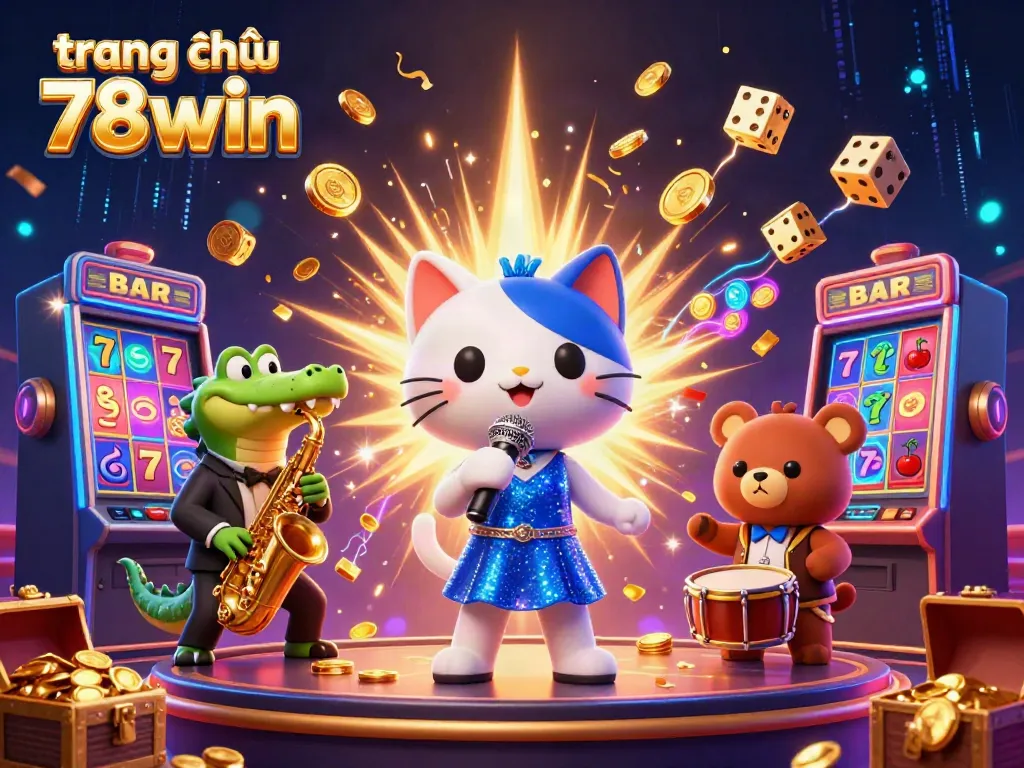 Experience the excitement of gaming at trang chủ 78win with vibrant 3D casino characters and elements