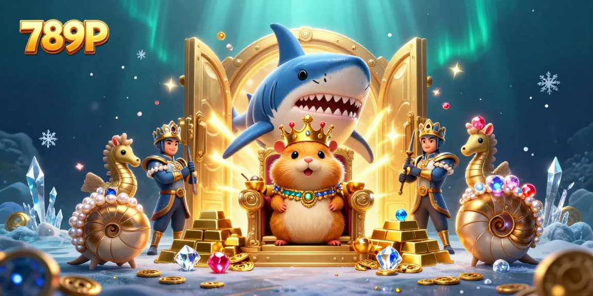 Experience the thrill of 789P with vibrant casino elements and a royal underwater setting.
