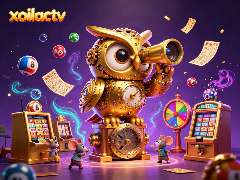 Xoilactv showcases exciting live sports betting with dynamic colorful elements and a vibrant casino atmosphere.
