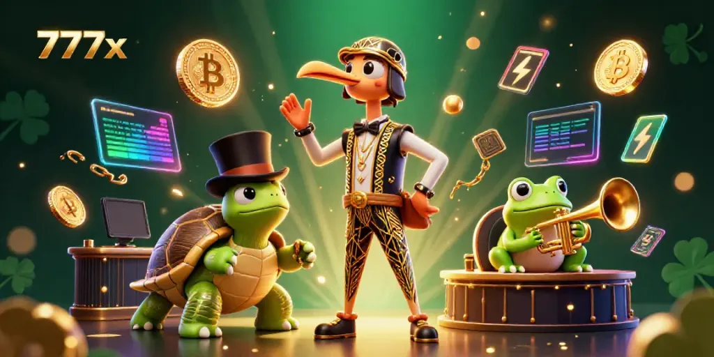 Engage in thrilling gameplay at 777x with vibrant casino elements and a lively atmosphere.